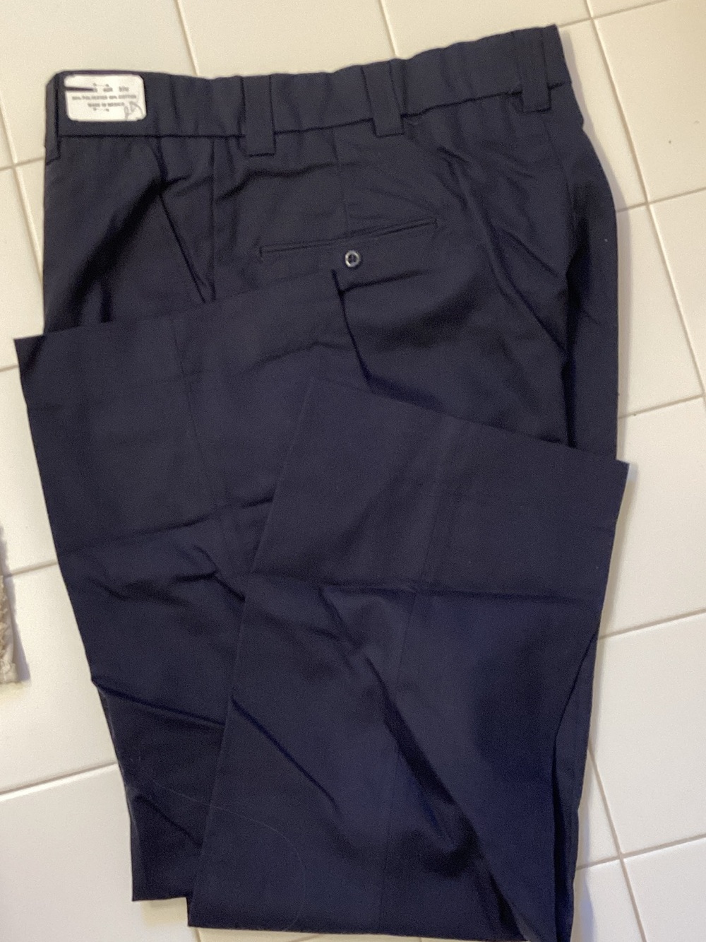 Men's Navy Cargo Pants - Classic Casual Trousers NWT